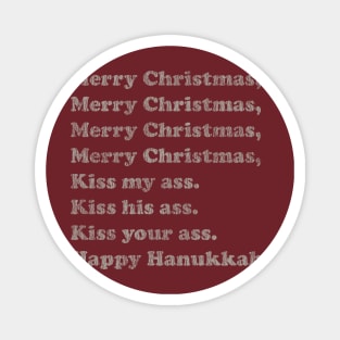 Merry Christmas, Kiss My Ass Vintage Magnet